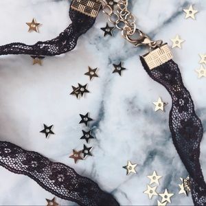 Burgundy Lace Choker